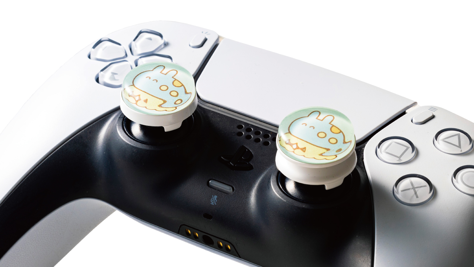 PS5:DualSense ワイヤレスコントローラーへのカラフリ装着例